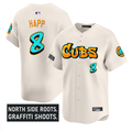 Ian Happ #8 Chicago Cubs Graffiti North Side Edition Limited Jersey - Cream