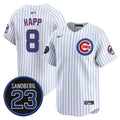 Ian Happ #8 Chicago Cubs Ryne Sandberg Tribute Stripes Limited Jersey