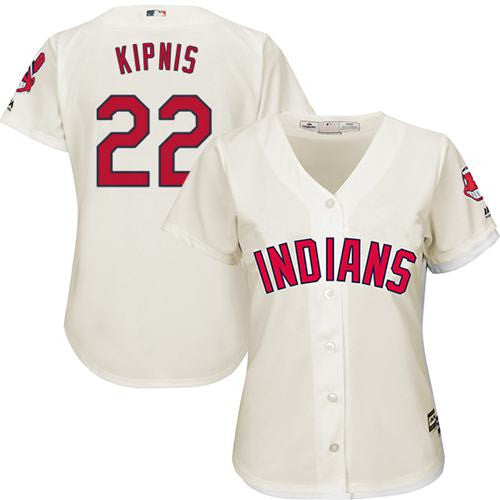 Jason Kipnis #22 Cleveland Indians Womens Alternate Limited Jersey - Cream