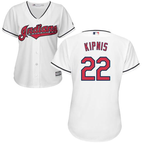 Jason Kipnis #22 Cleveland Indians Womens Home Limited Jersey - White