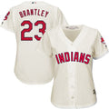 Michael Brantley #23 Cleveland Indians Womens Alternate Limited Jersey - Cream
