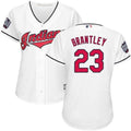 Michael Brantley #23 Cleveland Indians Womens 2016 World Series Bound Home Limited Jersey - White
