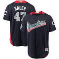 Trevor Bauer #47 American League 2018 Indians Star Limited Baseball Jersey - Navy Blue