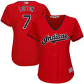 Kenny Lofton #7 Cleveland Indians Womens Limited Baseball Jersey - Red