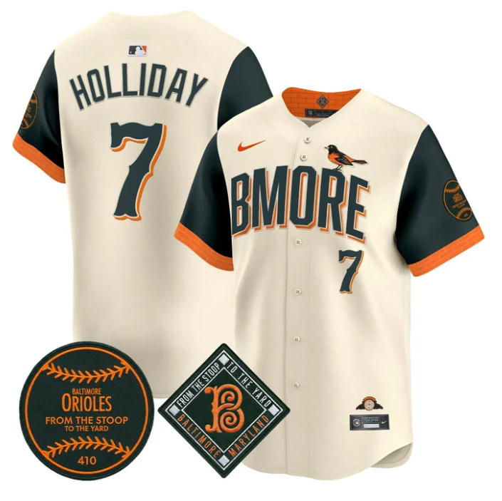 Jackson Holliday #7 Baltimore Orioles 2026 City Connect Premier Jersey