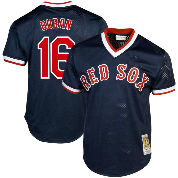 Jarren Duran #16 Boston Red Sox Throwback Cooperstown Limited Jersey - Navy