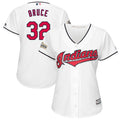 Jay Bruce Cleveland Indians Majestic Womens 2017 Postseason Limited Cool Base Player Jersey - White