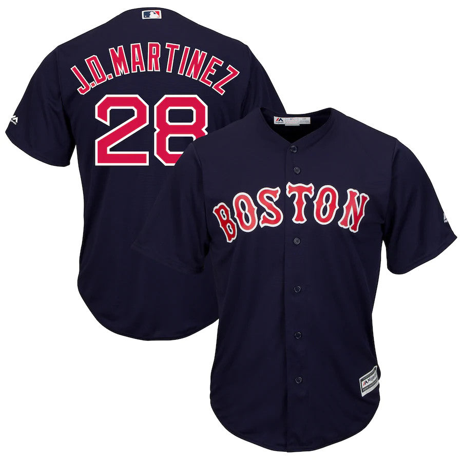 Jd Martinez #28 Boston Red Sox Majestic Alternate Limited Cool Base Player Jersey - Navy