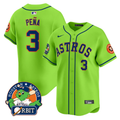 Jeremy Pena #3 Houston Astros Orbit Patch Vapor Premier Limited V2 Jersey