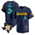 Jeremy Pena #3 Houston Astros Graffiti H-Town Edition Limited Jersey - Navy