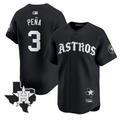 Jeremy Pena #3 Houston Astros Old English Edition Limited Jersey