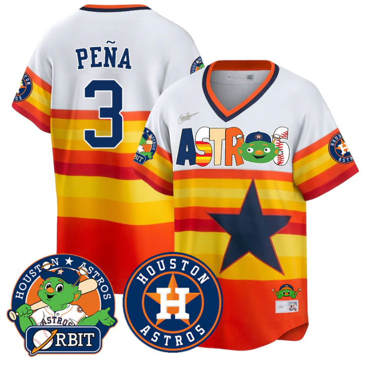 Jeremy Pena #3 Houston Astros Orbit Vapor Premier Limited Jersey