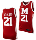 Joemel Mcnair #21 Detroit Tigers Morehouse College Limited Basketball Jersey - Maroon