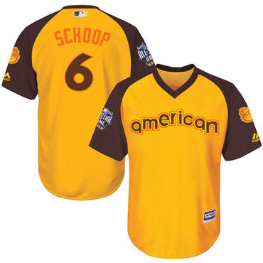 Jonathan Schoop #6 Baltimore Orioles Mens 2016 Star American League Cool Base Limited Jersey - Gold
