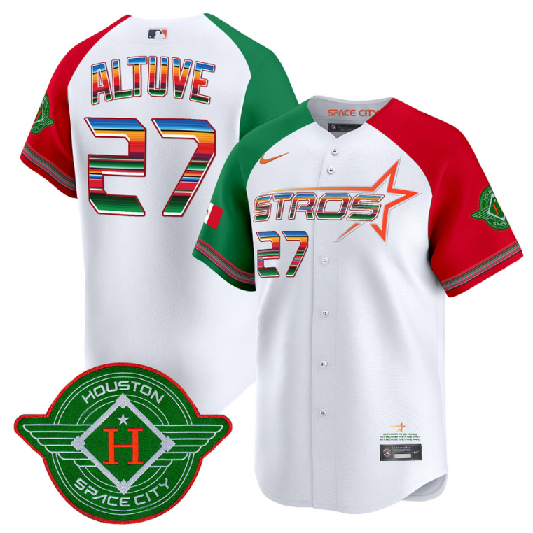 Jos Altuve #27 Houston Astros 2025 City Connect Mexico Vapor Premier Limited Stit Jersey