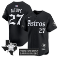 Jos Altuve #27 Houston Astros Gothic Edition Vapor Premier Limited Jersey