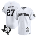 Jos Altuve #27 Houston Astros Old English Edition Limited Jersey - White