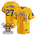 Jos Altuve #27 Houston Astros 2025 One Piece Limited Jersey - Gold