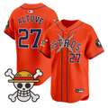 Jos Altuve #27 Houston Astros 2025 One Piece Limited Jersey - Orange