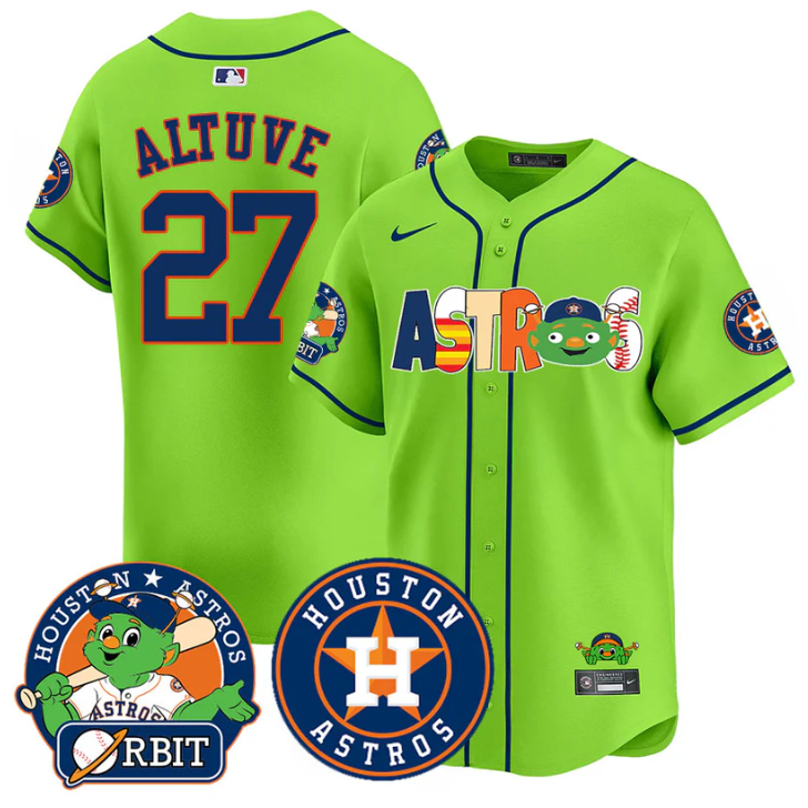 Jos Altuve #27 Houston Astros Orbit Vapor Premier Limited Jersey - Green