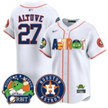 Jos Altuve #27 Houston Astros Orbit Vapor Premier Limited Jersey - White