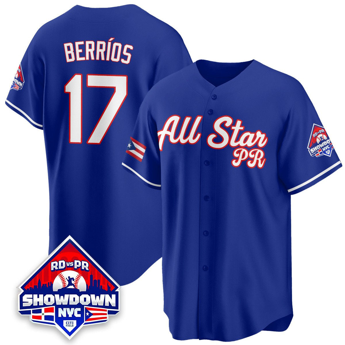 Puerto Rican #17 2025 Jos Berros Baseball All-Star Limited Jersey