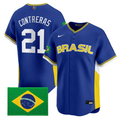 Joseph Contreras #21 2026 Team Brazil World Limited Baseball Jersey