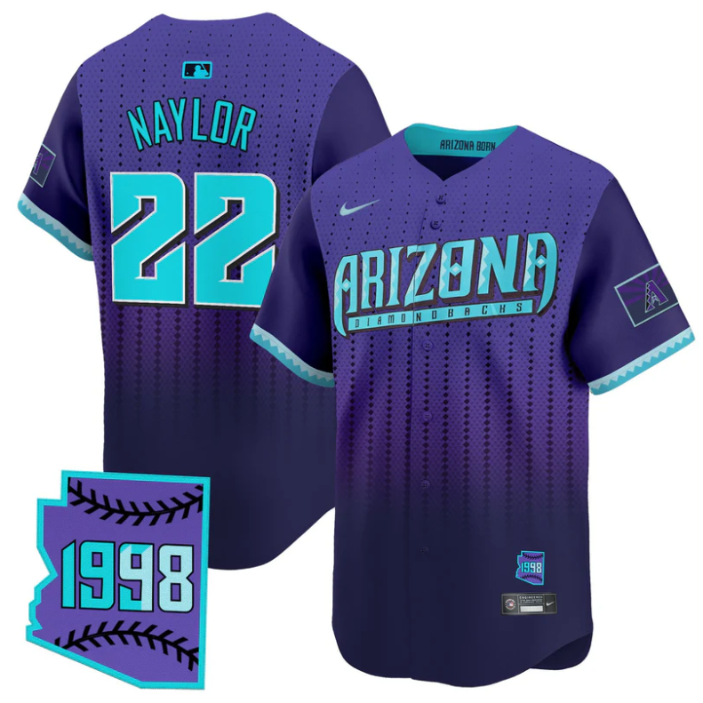Josh Naylor #22 Arizona Diamondbacks 2025 City Connect Vapor Premier Limi Jersey