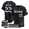 Josh Naylor #22 Arizona Diamondbacks Gothic Desert Fang Edition Limited Jersey - Black
