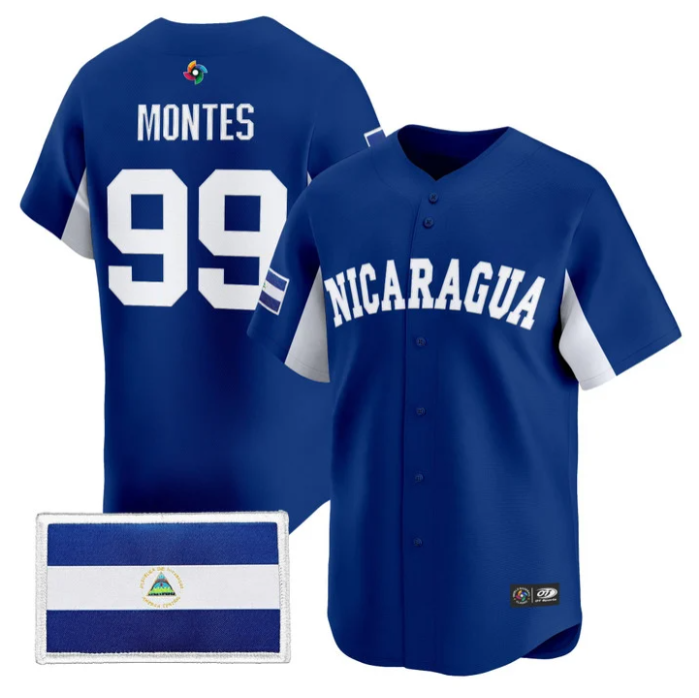 Juan Montes #99 2026 Team Nicaragua World Limited Baseball Jersey