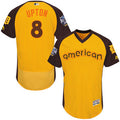 Justin Upton #8 Detroit Tigers Majestic Mens 2016 Star Jersey American League Limited Flex Base Jersey - Gold