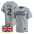 Justin Wylie #2 2026 Team Great Britain World Limited Baseball Jersey