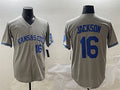 Bo Jackson #16 Kansas City Royals 2024 Away Limited Baseball Jerse Jersey - Gray