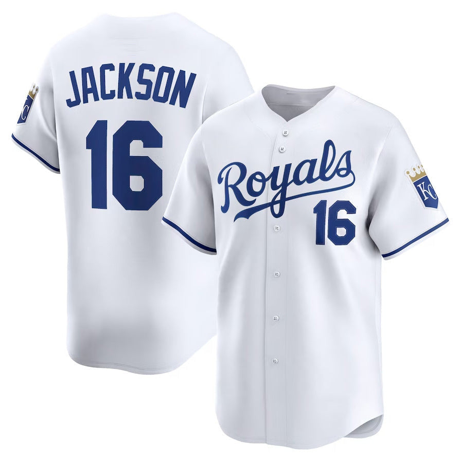 Bo Jackson #16 Kansas City Royals Home Limited Ba Player Jersey - White