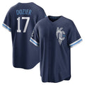 Hunter Dozier #17 Kansas City Royals City Connect Limited Player Jersey - Navy