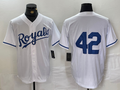 Jackie Robinson #42 Kansas City Royals Limited Cool Base Baseball Jersey - White