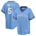 George Brett #5 Kansas City Royals Road Cooperstown Limited Player Jersey - Light Blue
