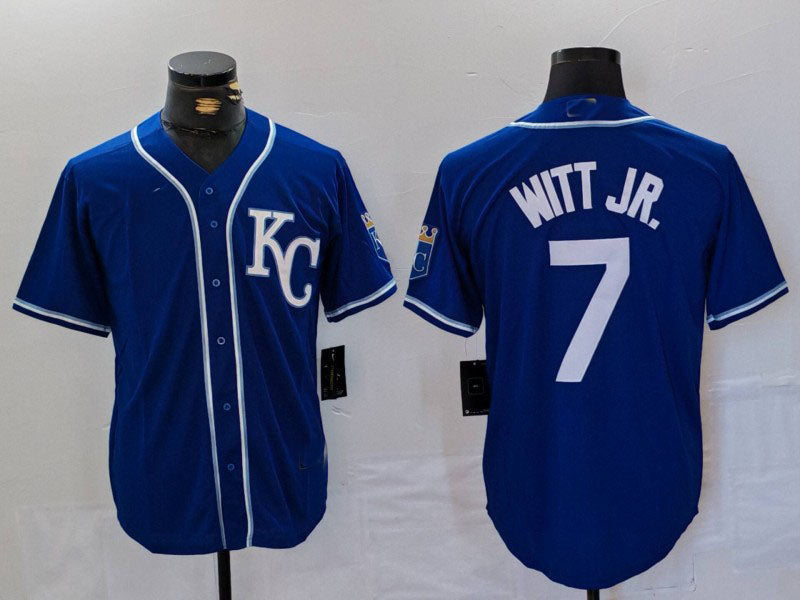 Bobby Witt Jr #7 Kansas City Royals Limited Cool Base Baseball Jersey - Royal