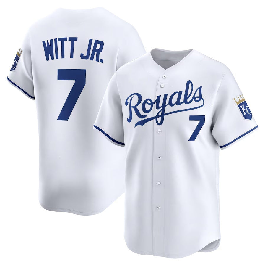 Bobby Witt Jr. #7 Kansas City Royals Alternate Limited Sti Player Jersey - White