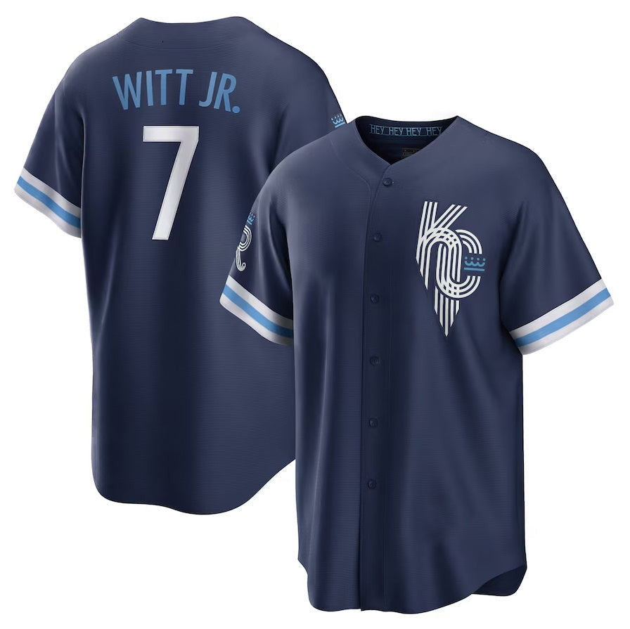 Bobby Witt Jr. #7 Kansas City Royals City Connect Limited Player Jersey - Navy