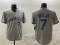 Bobby Witt Jr. #7 Kansas City Royals 2024 Away Limited Baseball Je Jersey - Gray