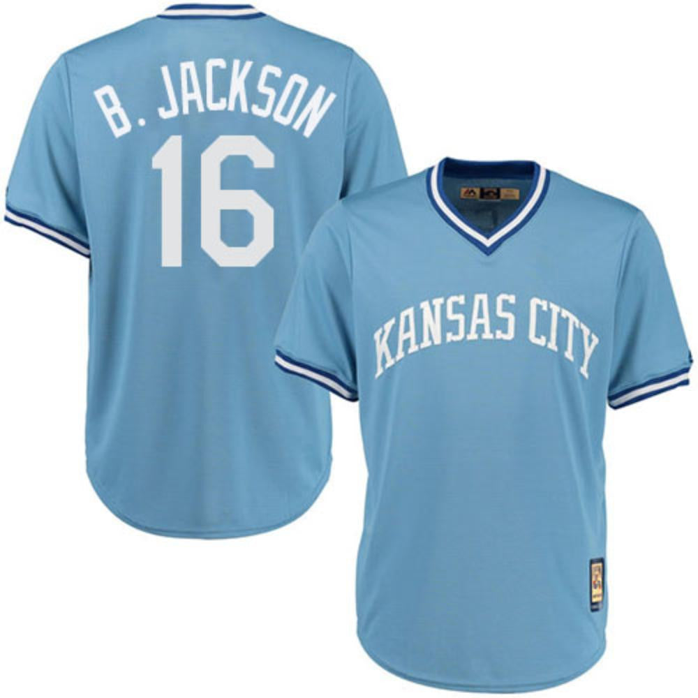 Bo Jackson Kansas City Royals Throwback Pullover Limited Jersey - Blue