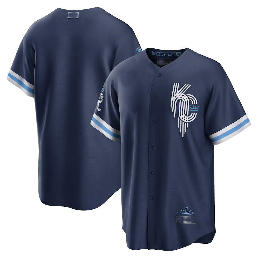 Kansas City Royals 2022 City Connect Baseball Jerseys Limited Jersey - Navy