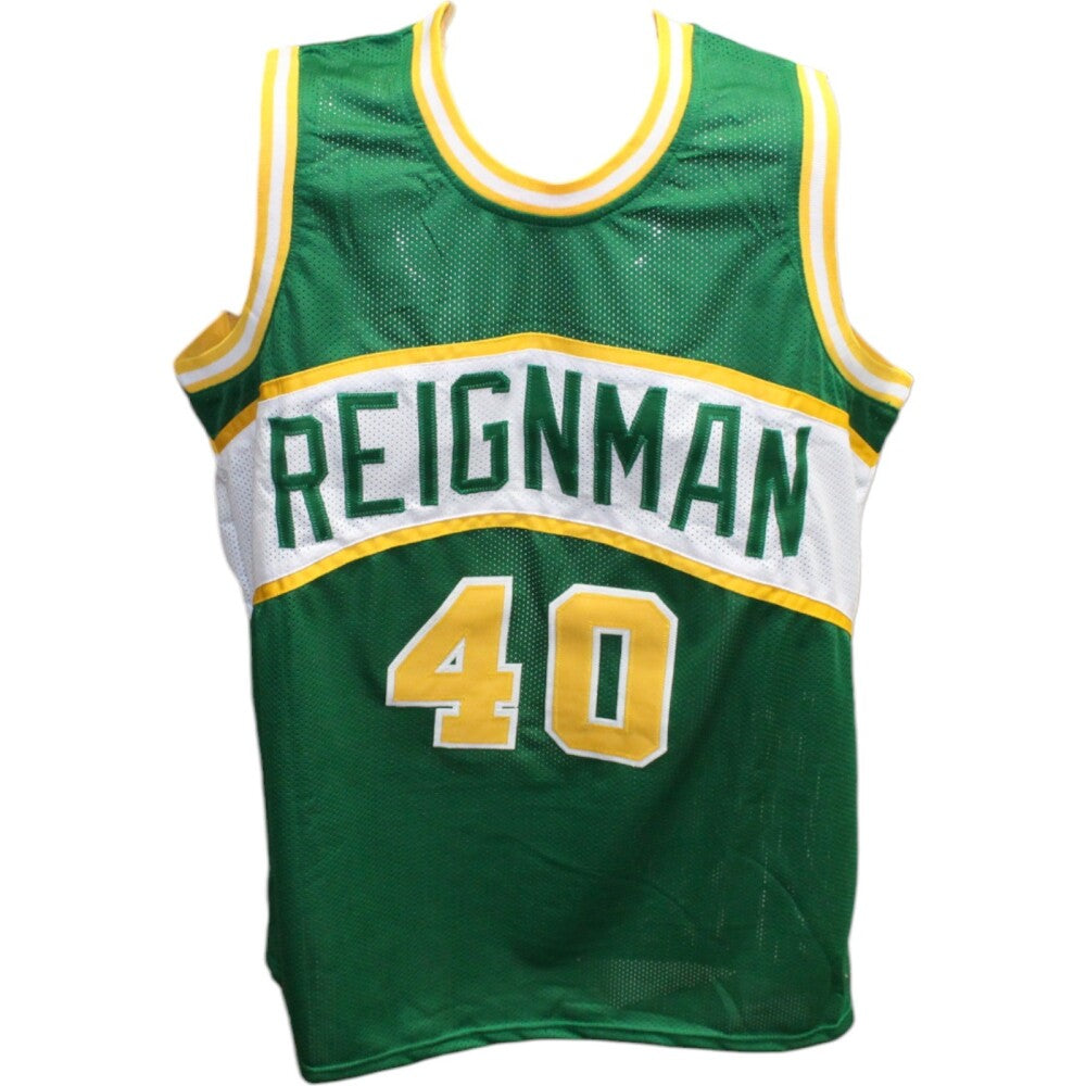 Shawn Kemp Autographed/Signed Replica Pro Style Jersey Green Beckett