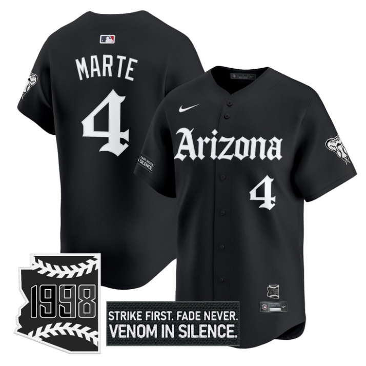 Ketel Marte #4 Arizona Diamondbacks Gothic Desert Fang Edition Limited Jersey