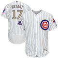 Kris Bryant #17 Chicago Cubs Majestic 2017 Program Flex Base White Limited Player Jersey - Gold
