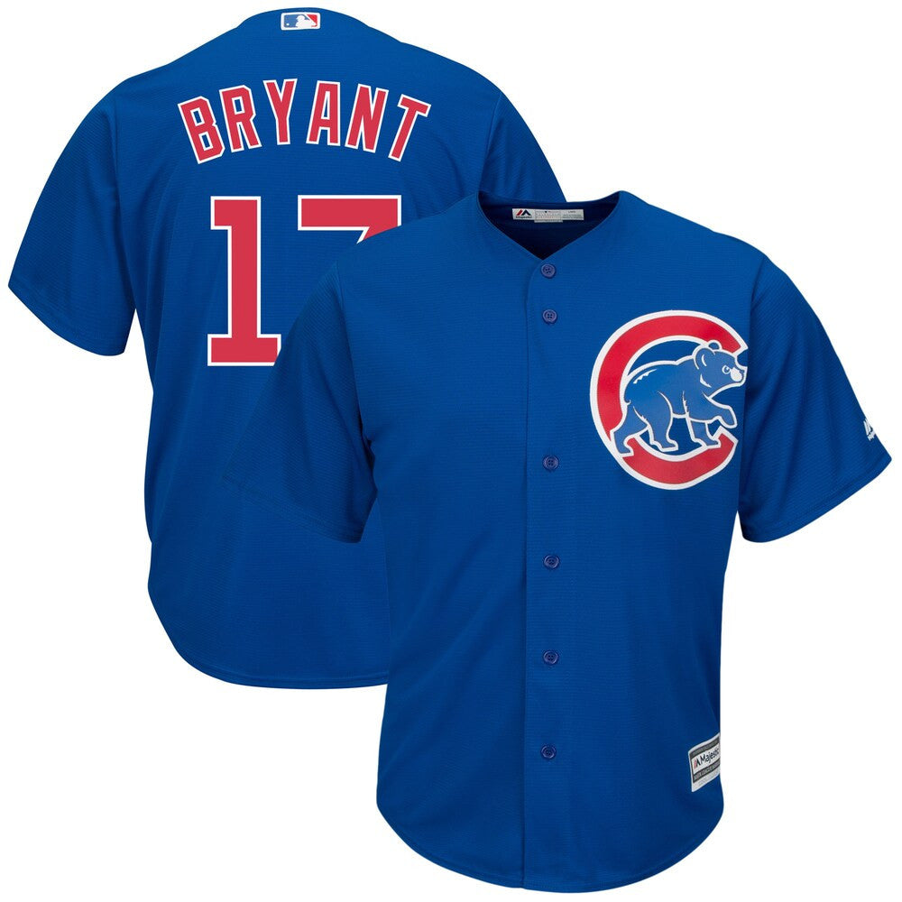 Kris Bryant #17 Chicago Cubs Majestic Tall Big Alternate Limited Cool Base Player Jersey - Royal