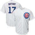 Kris Bryant #17 Chicago Cubs Majestic Tall Big Cool Base Whiteroyal Limited Player Jersey