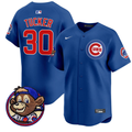 Kyle Tucker #30 Chicago Cubs Clark Patch Vapor Premier Limited R Jersey