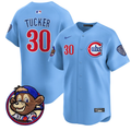 Kyle Tucker #30 Chicago Cubs Clark Patch Vapor Premier Limited Jersey